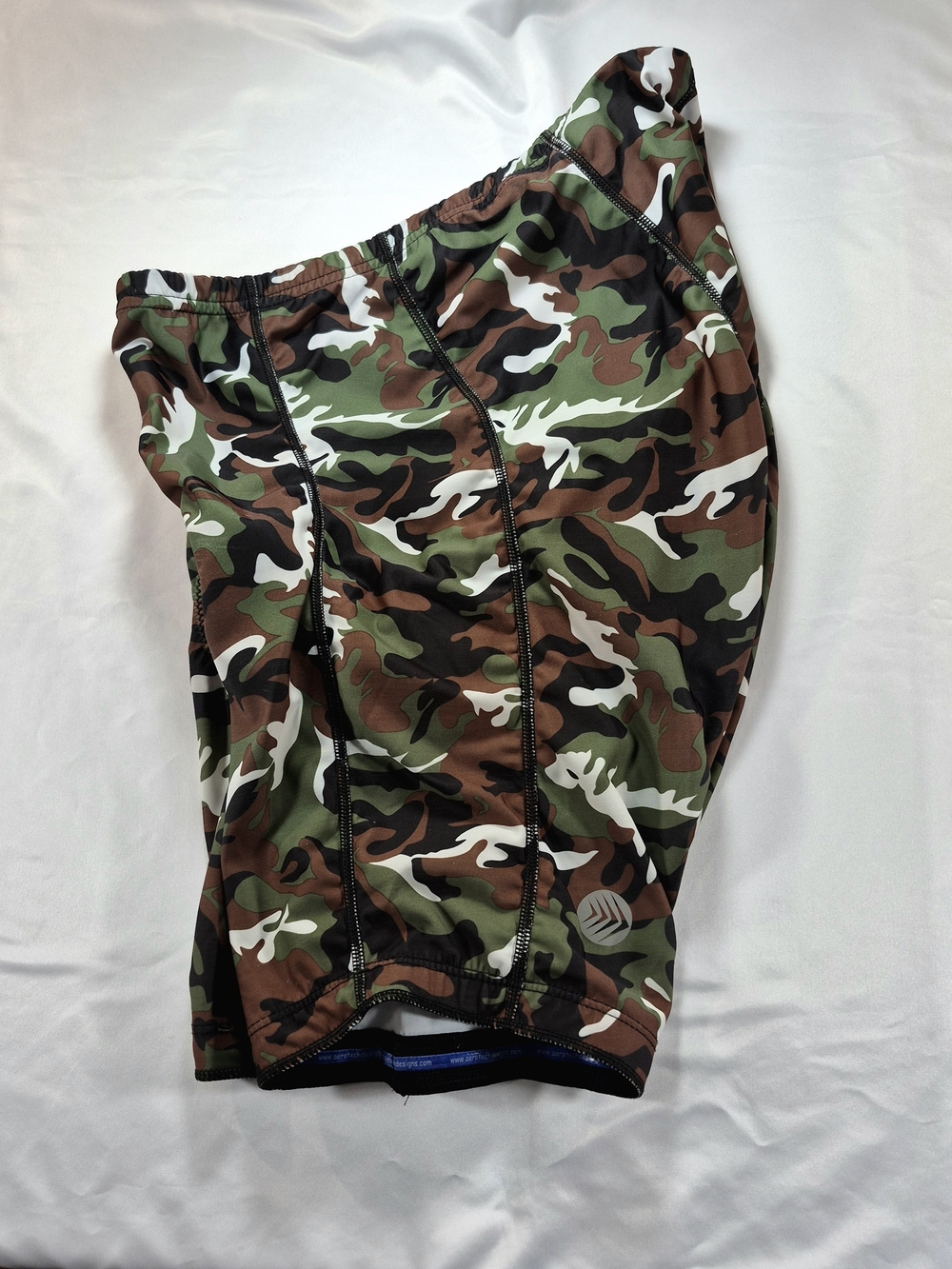 NWOT Aero Tech Designs Woodland Camo Cycling Shorts XL Woman